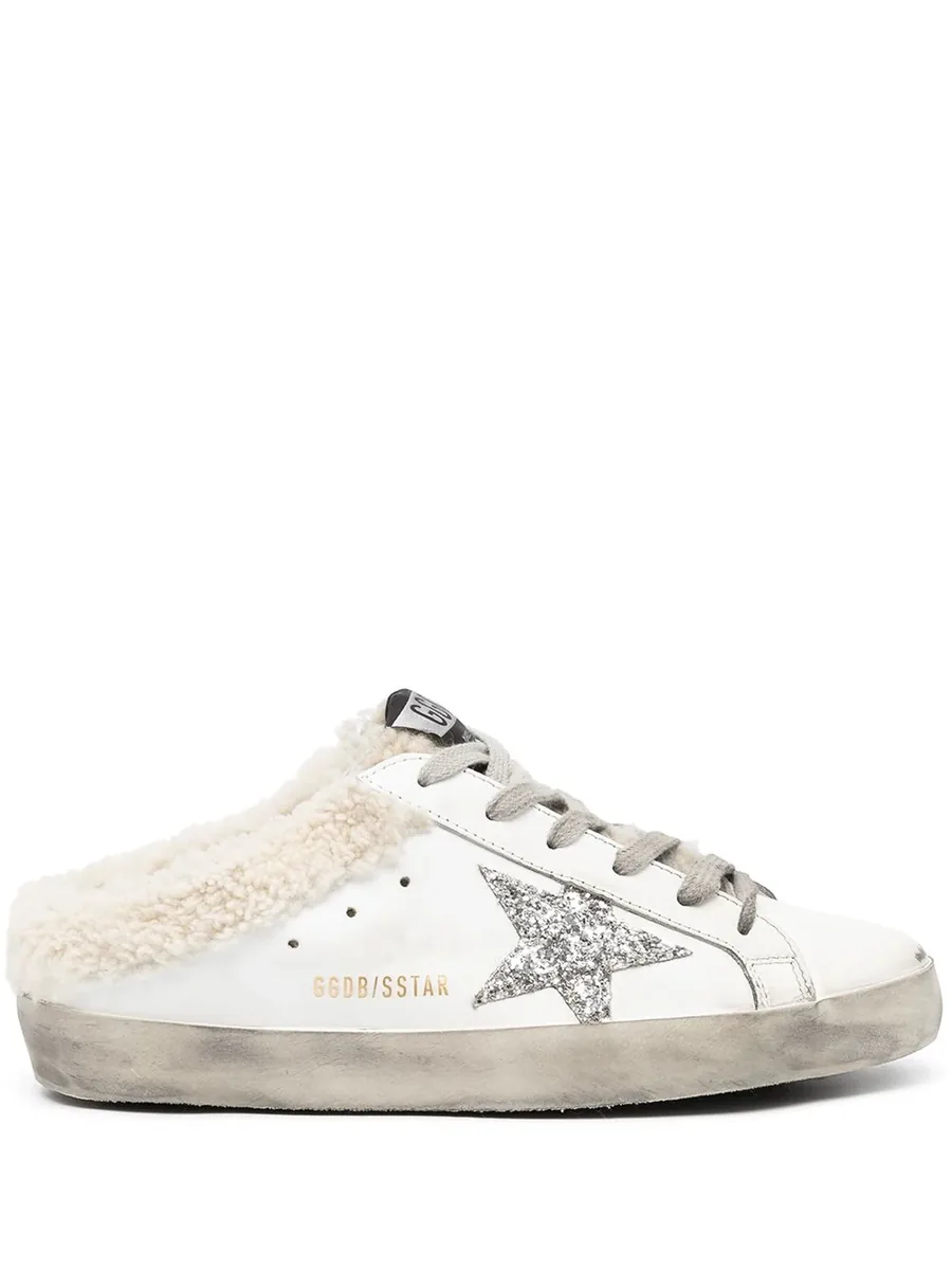 White Leather Sneakers, front view