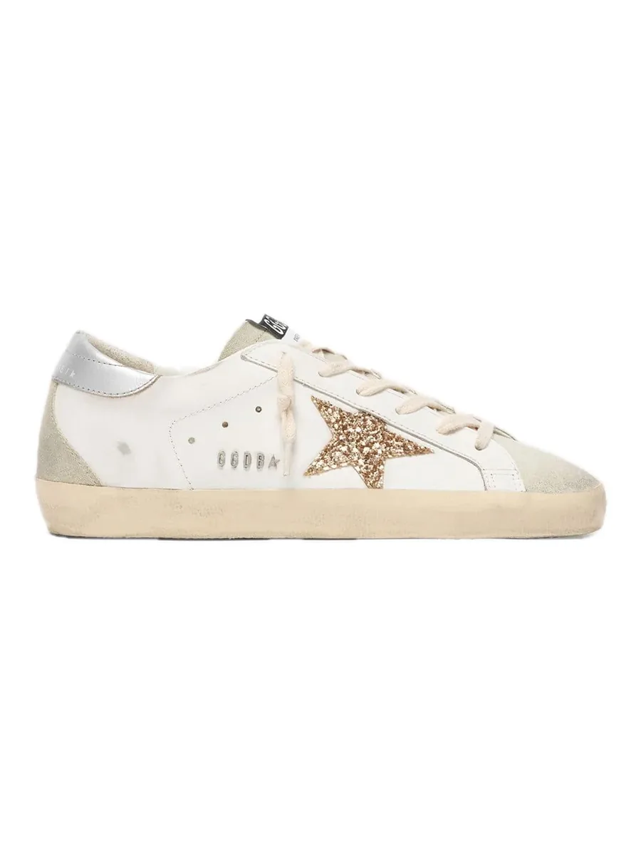 White Cotton Sneakers, front view