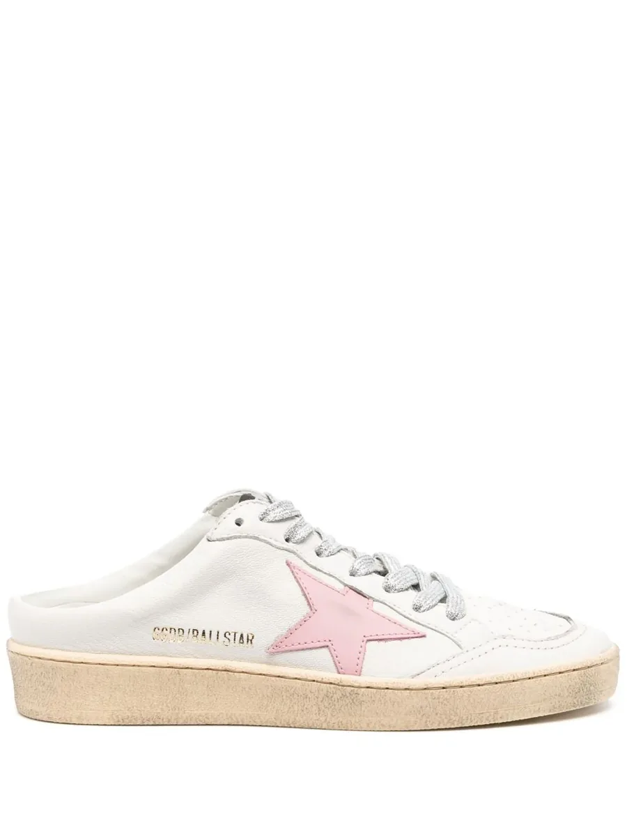 White Cotton Sneakers, front view