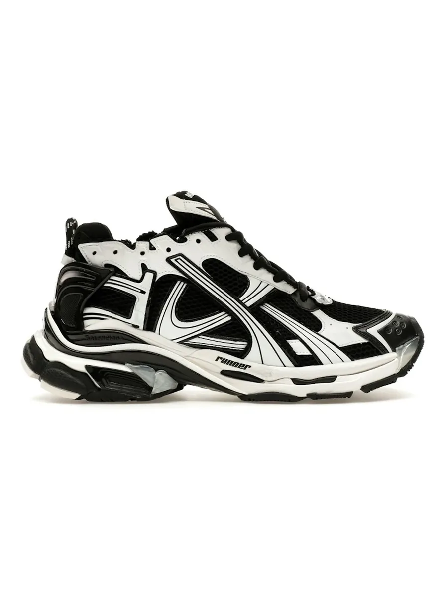 White Nylon Trainers, front view