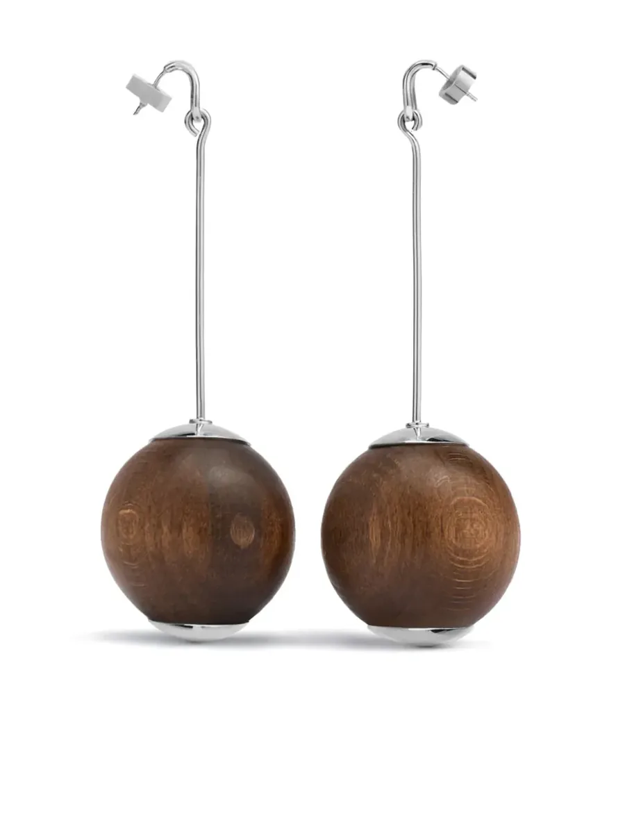 Silver Earrings, front view