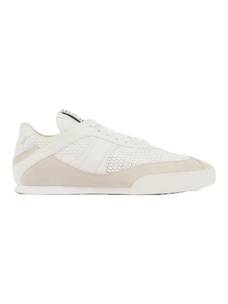 White Suede Sneakers, front view
