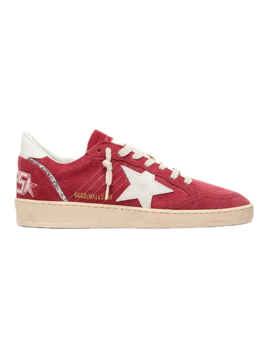 Red Cotton Sneakers, front view