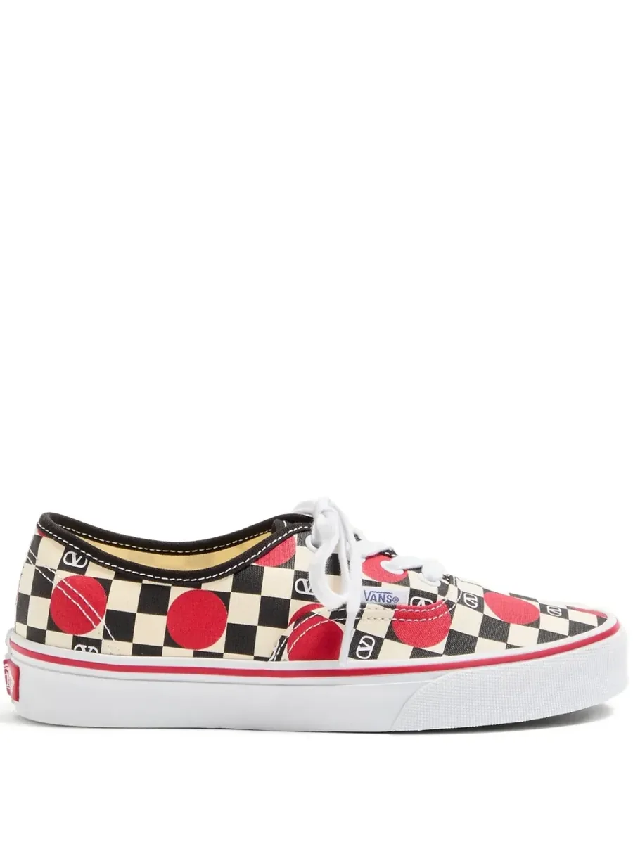 Beige Cotton Sneakers, front view