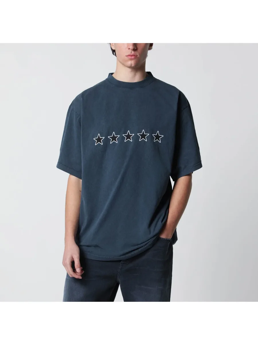 Blue T-shirt, front view