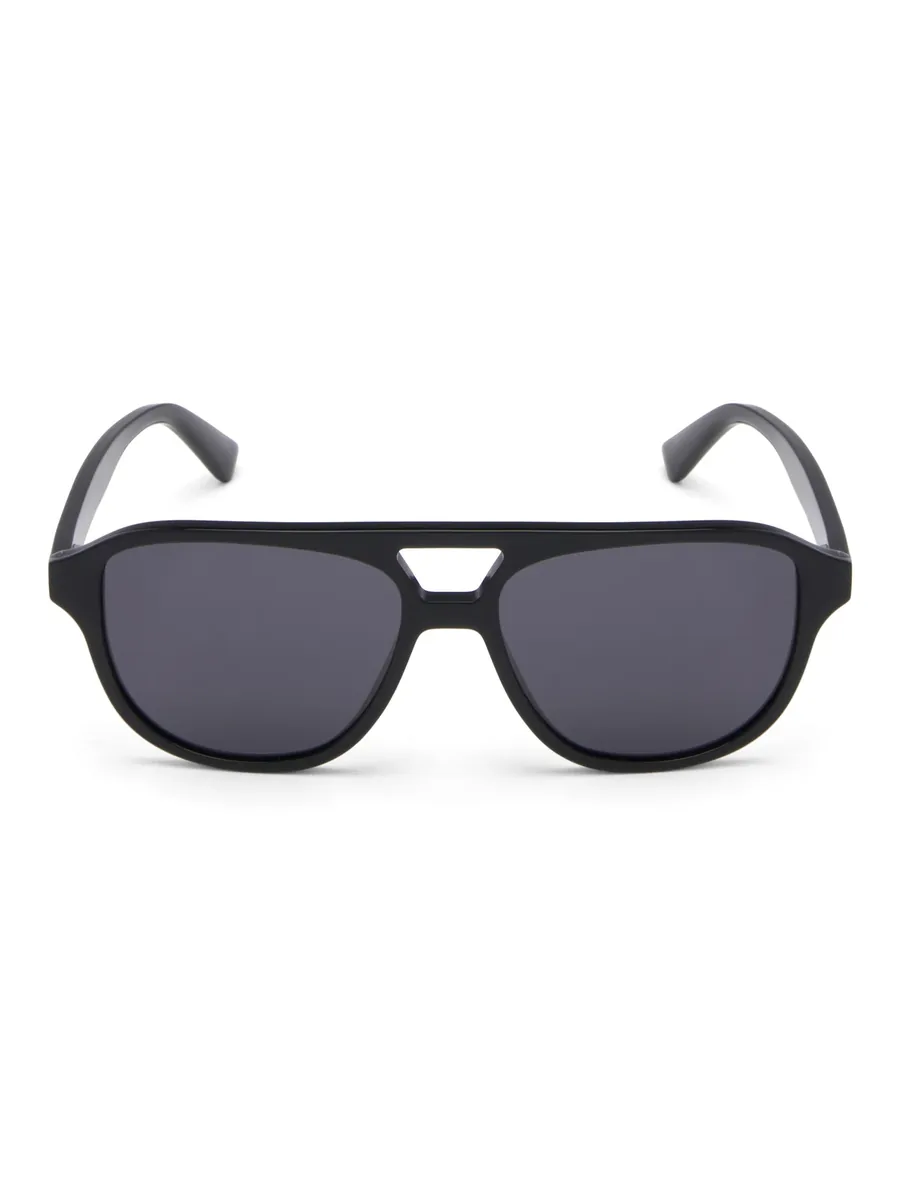 Black Acetate Sunglasses, front view