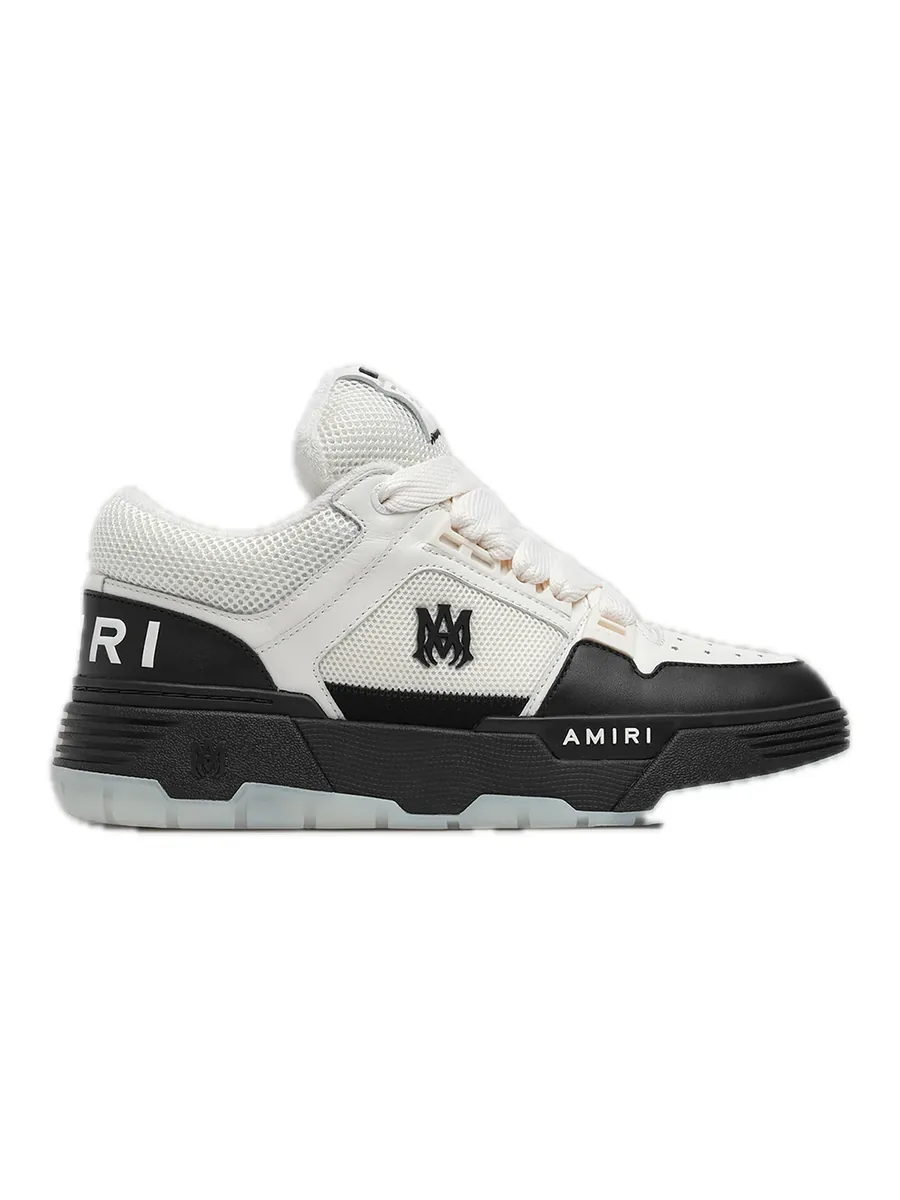 Two-Tone Leather Skate Sneaker, side view