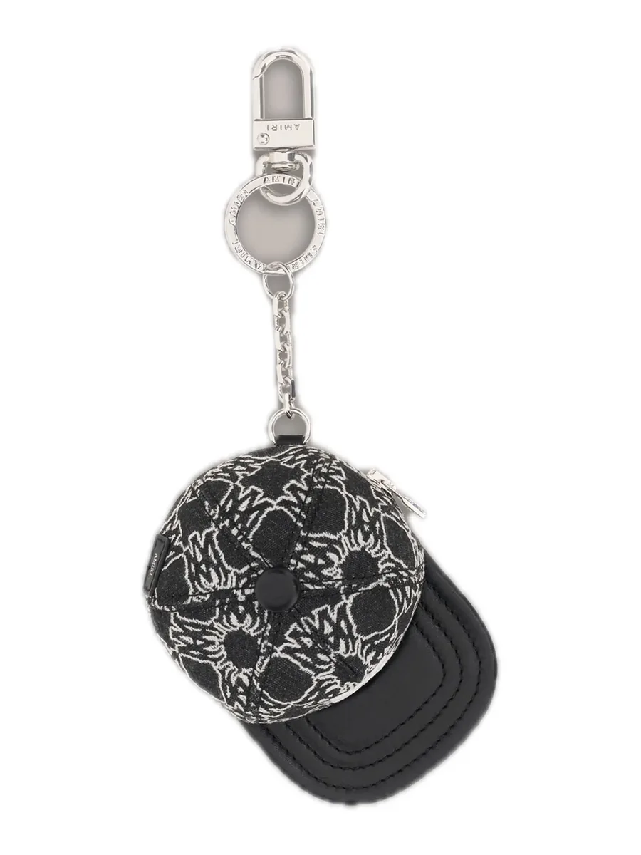 Black Nylon Key Ring, front view