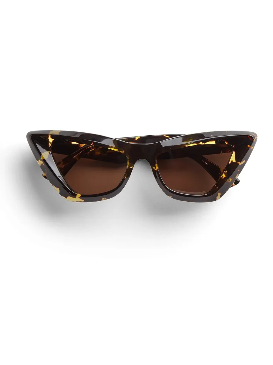 Brown Acetate Sunglasses, front view
