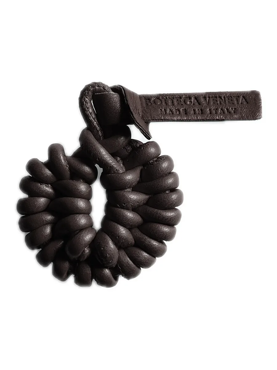 Brown Leather Lace Lock, front view