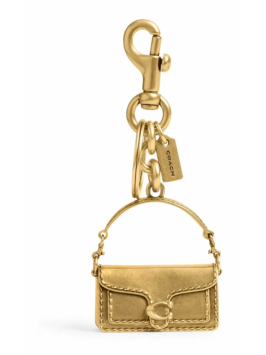 Gold Bag Charm, front view