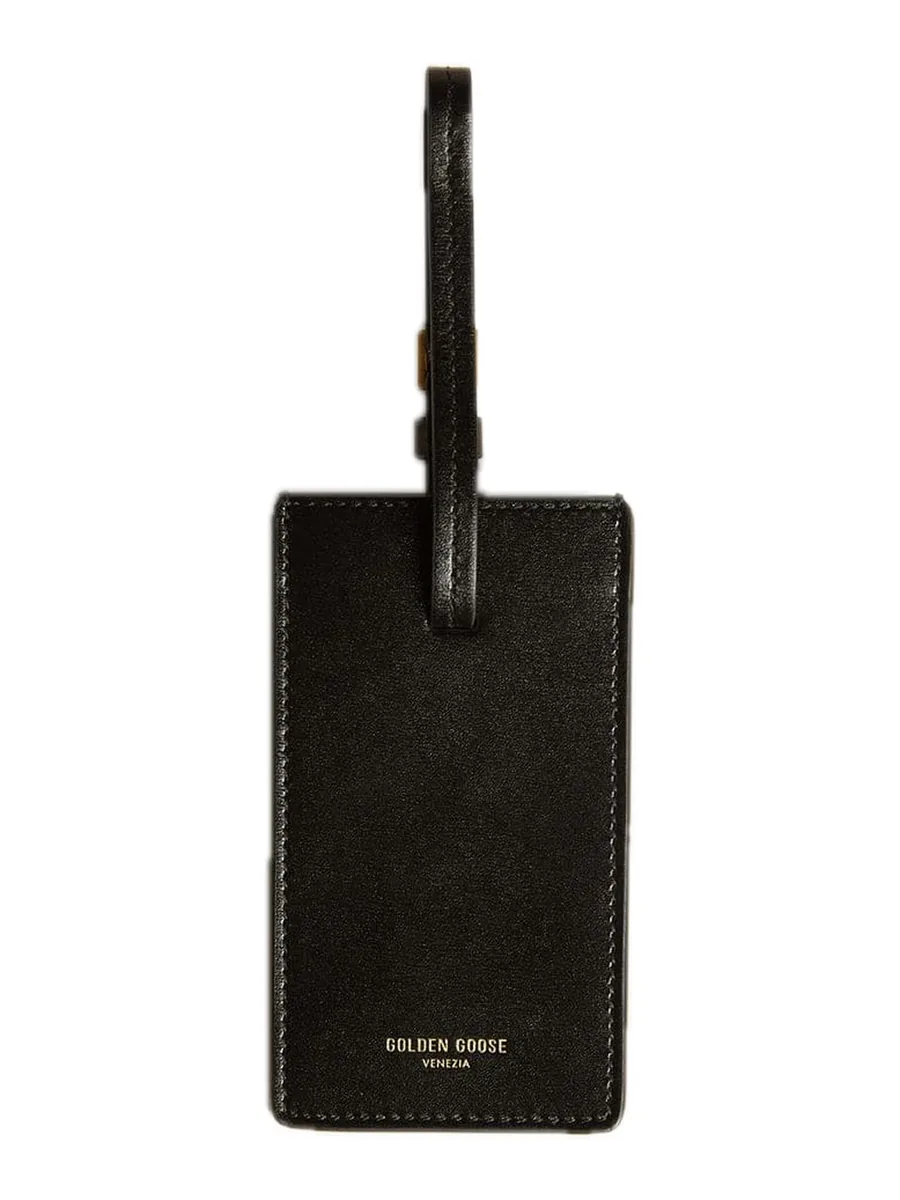Black Luggage Tag, front view