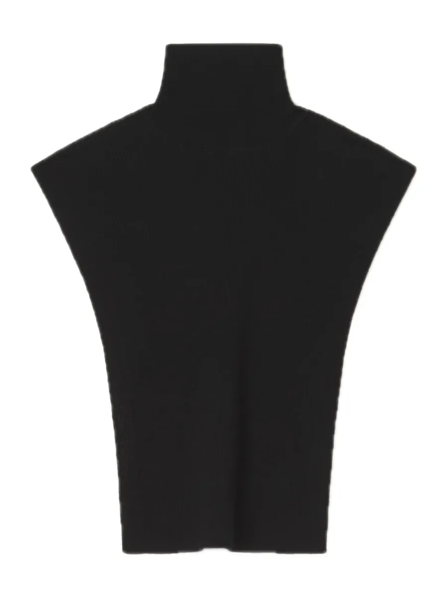 Black Cashmere Scarf, front view