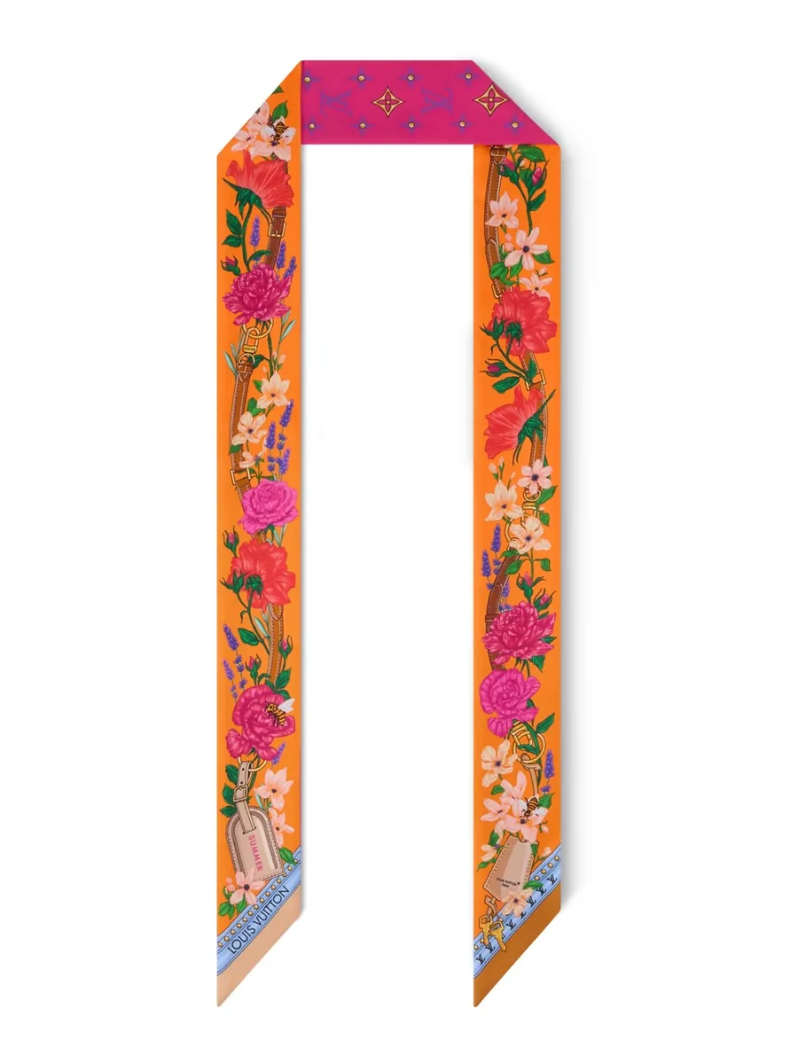 Pink Silk Scarf, front view