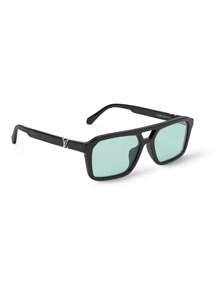 Black Acetate Sunglasses, front view