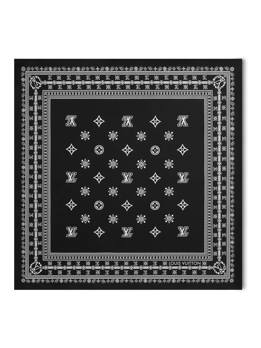 Black Silk Scarf, front view