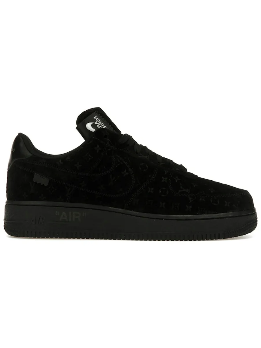 Black Suede Low-Top Sneaker, side view
