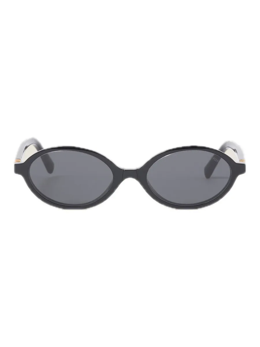 Black Acetate Sunglasses, front view