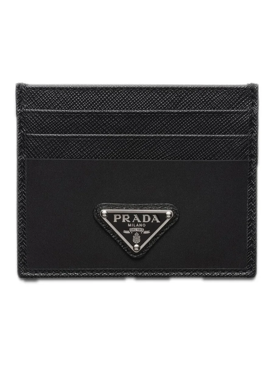 Black Nylon Card Case, front view
