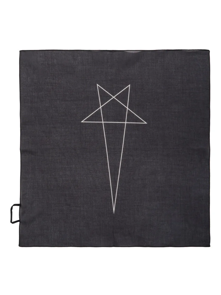 Black Cotton Scarf, front view