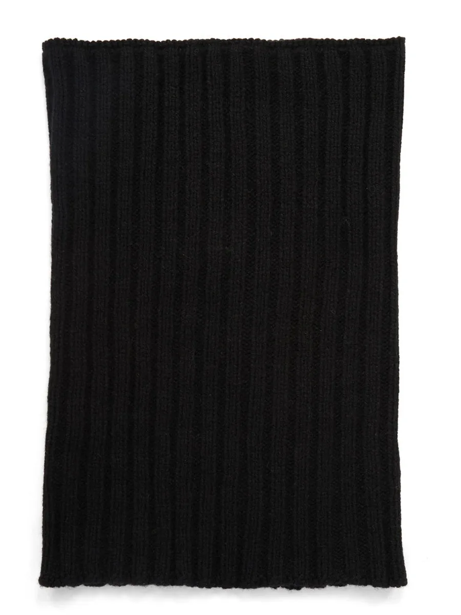 Black Cashmere Scarf, front view