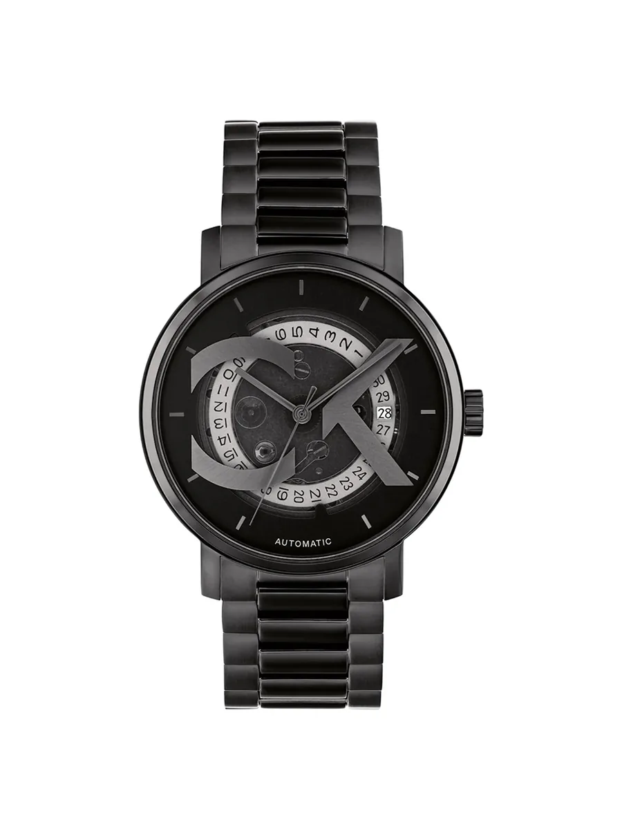 Black 40mm Watch, front view