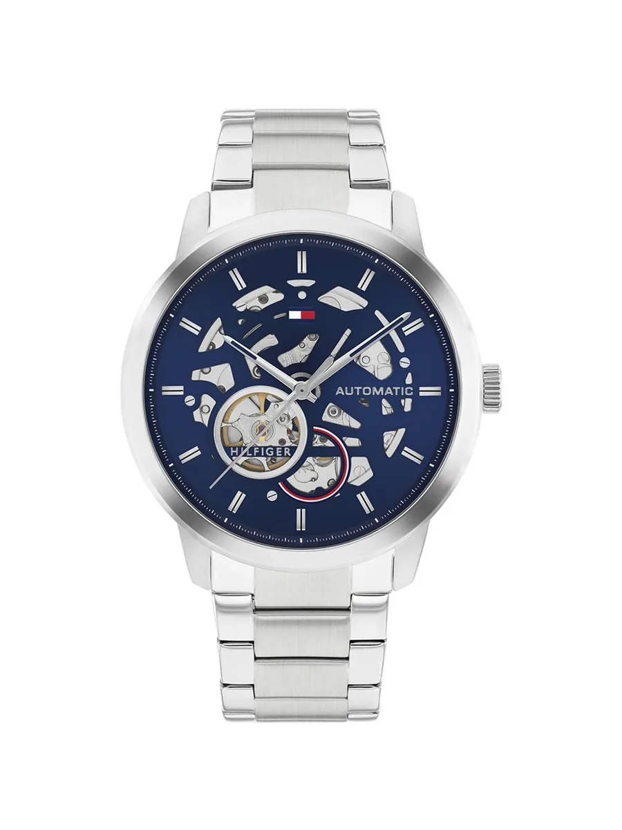 Silver-tone 43mm Watch, front view