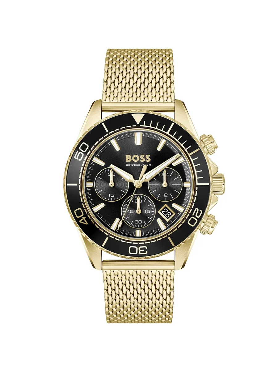Gold-tone 44mm Chronograph Watch, front view