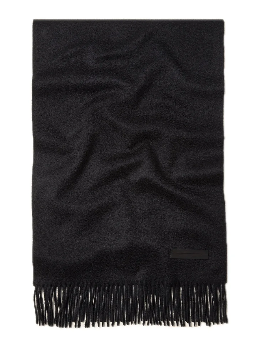 Black Cashmere Scarf, front view
