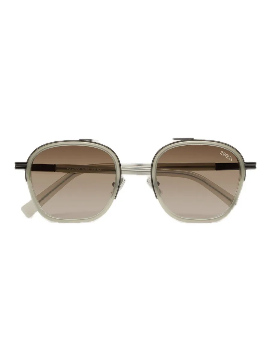 Grey Acetate Sunglasses, front view