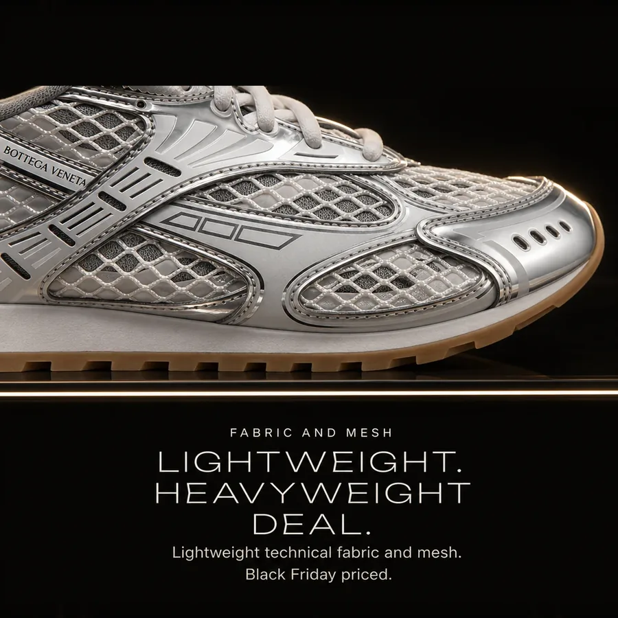 Lightweight, heavyweight deal: lightweight technical fabric and mesh, Black Friday priced.