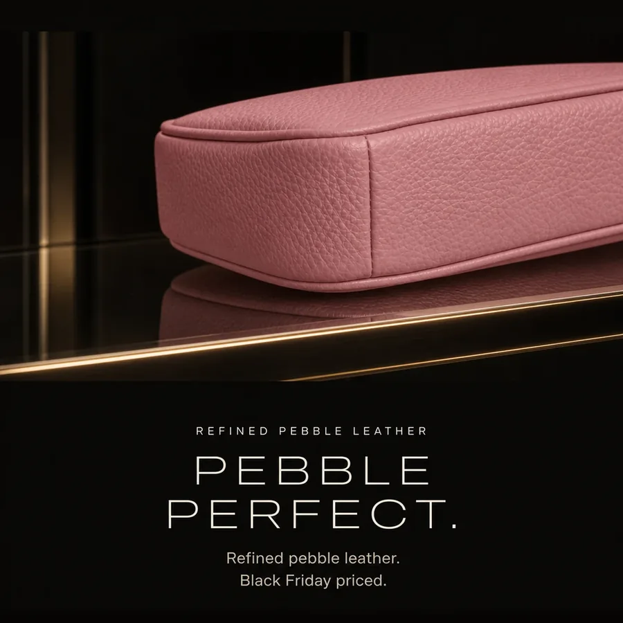 Pebble perfect: the refined pebble leather of the Nolita 19 in dusty pink, Black Friday priced.