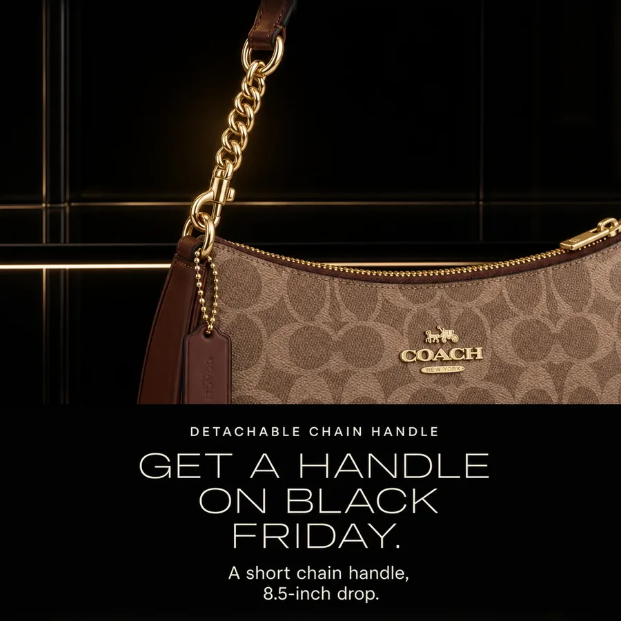 Get a handle on Black Friday: the detachable chain handle, with an 8.5-inch drop.