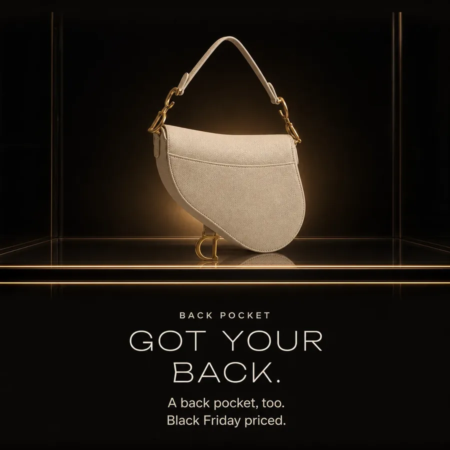 Got your back: a back pocket too, Black Friday priced.