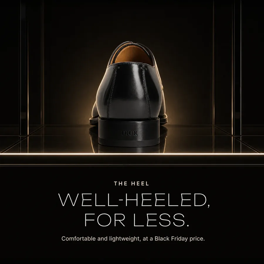 Well-heeled, for less: the Dior derby is comfortable and lightweight, at a Black Friday price.