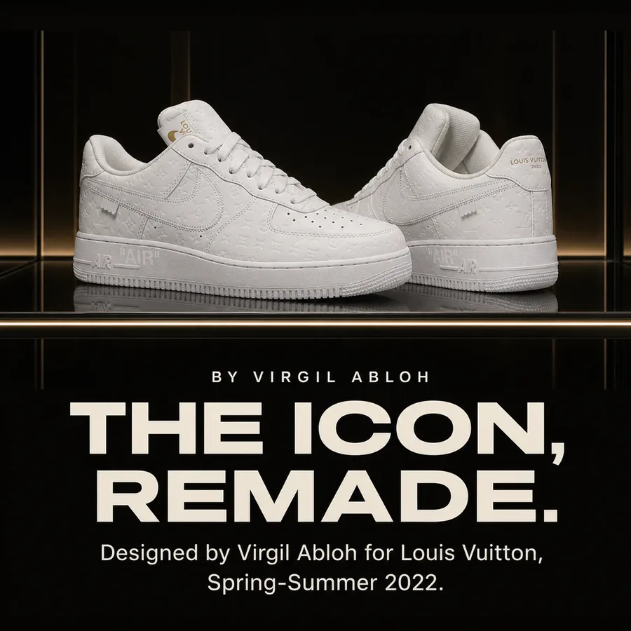 By Virgil Abloh: the icon, remade. Designed for Louis Vuitton, Spring-Summer 2022.