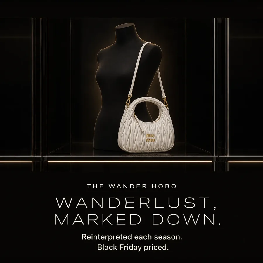 Wanderlust, marked down: the Wander hobo, an icon reinterpreted every season. Black Friday priced.