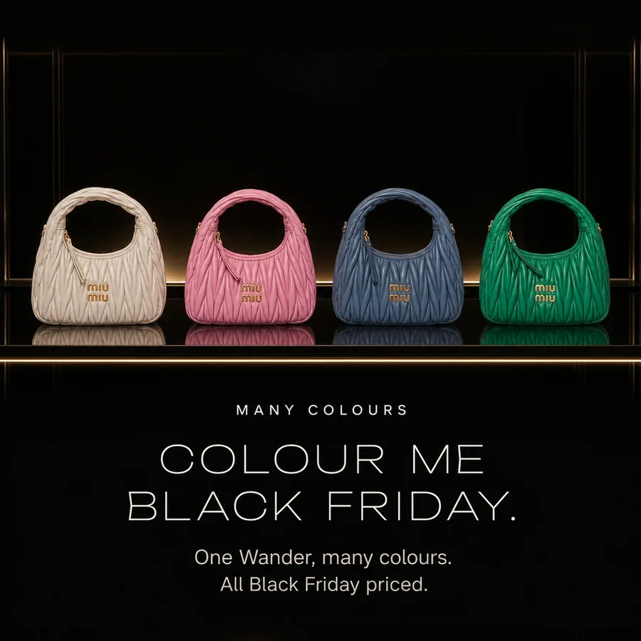 Colour me Black Friday: one Wander, many colours, all Black Friday priced.
