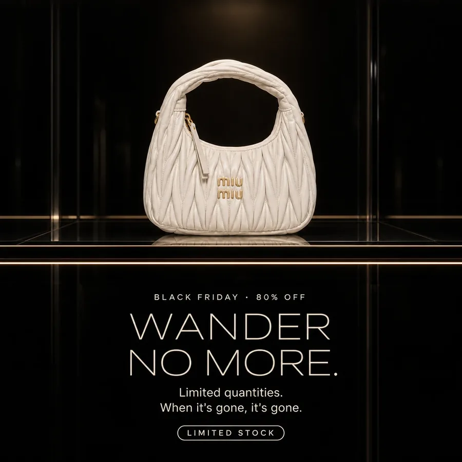 Black Friday, 80% off: wander no more. Limited quantities, when a piece sells out, it is gone. Limited stock.