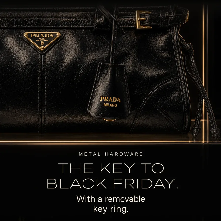 The key to Black Friday: metal hardware with a removable key ring.