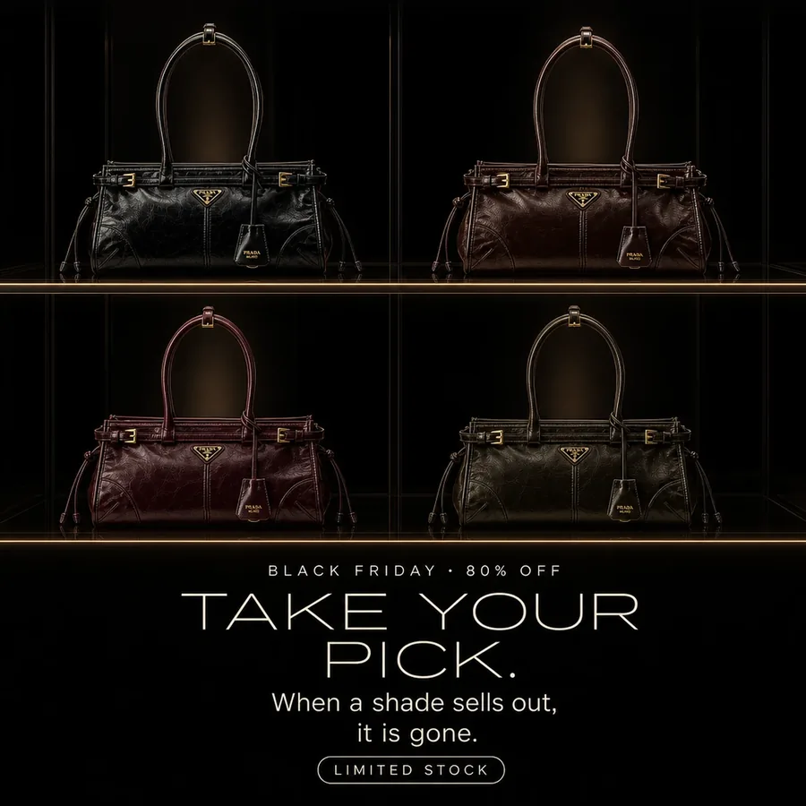 Black Friday, 80% off: take your pick of four shades. When a shade sells out, it is gone. Limited stock.