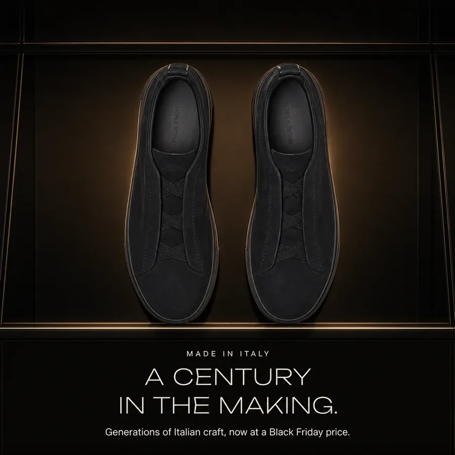 A century in the making: generations of Italian craftsmanship, now at a Black Friday price.
